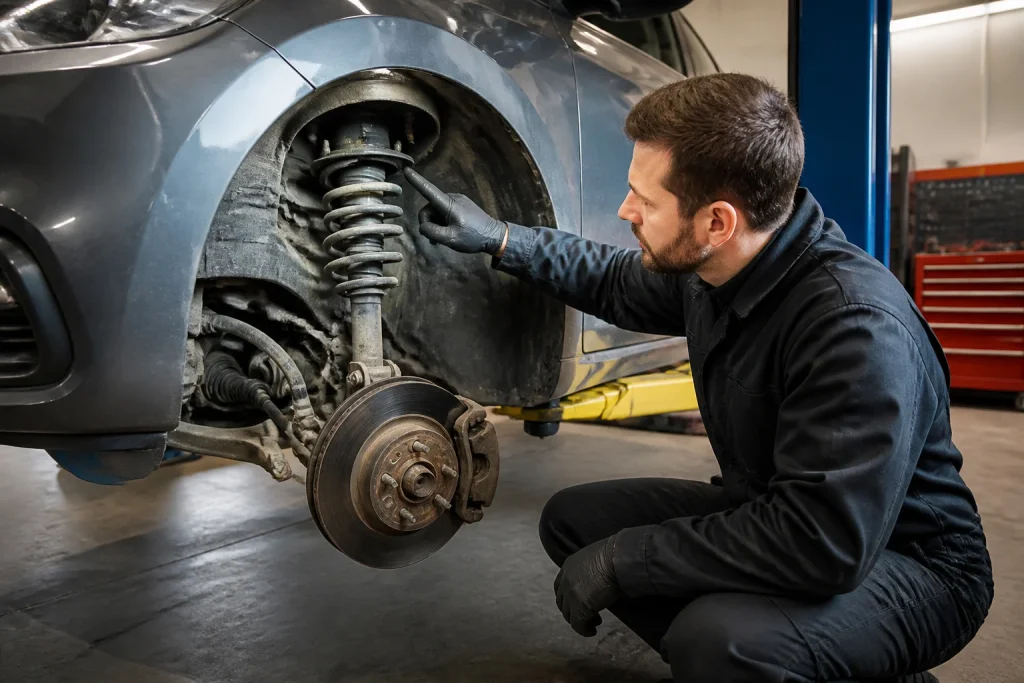 Diagnostic dun bruit de suspension