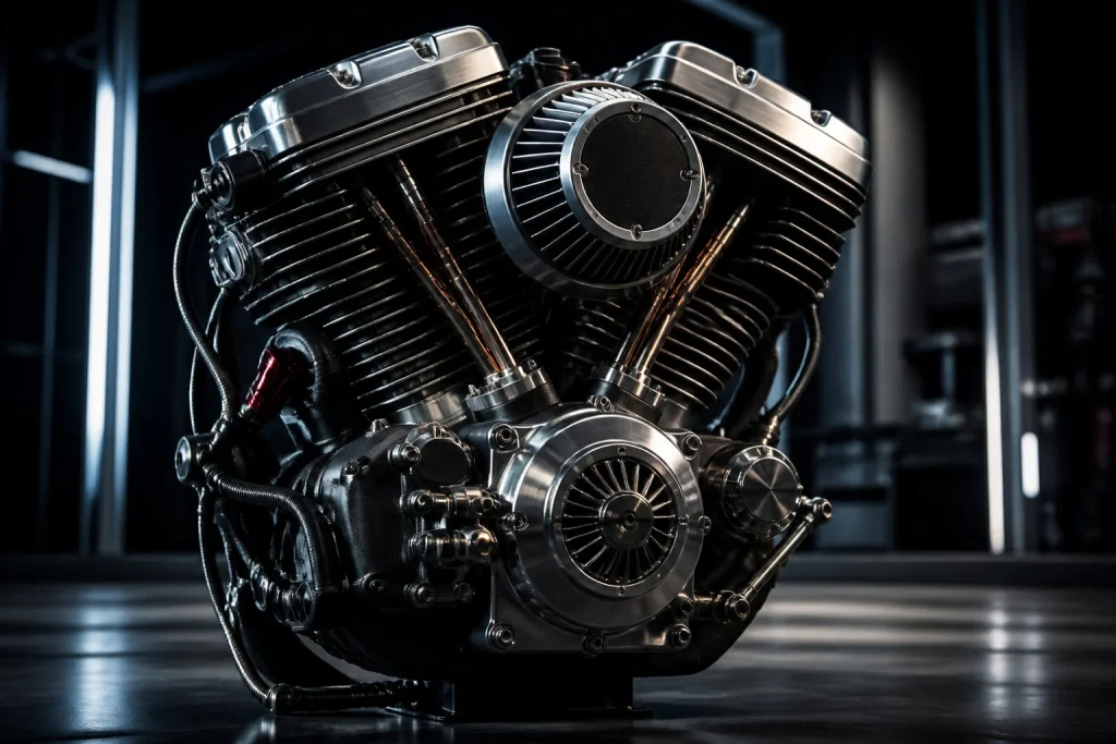 Moteur v twin photorealiste