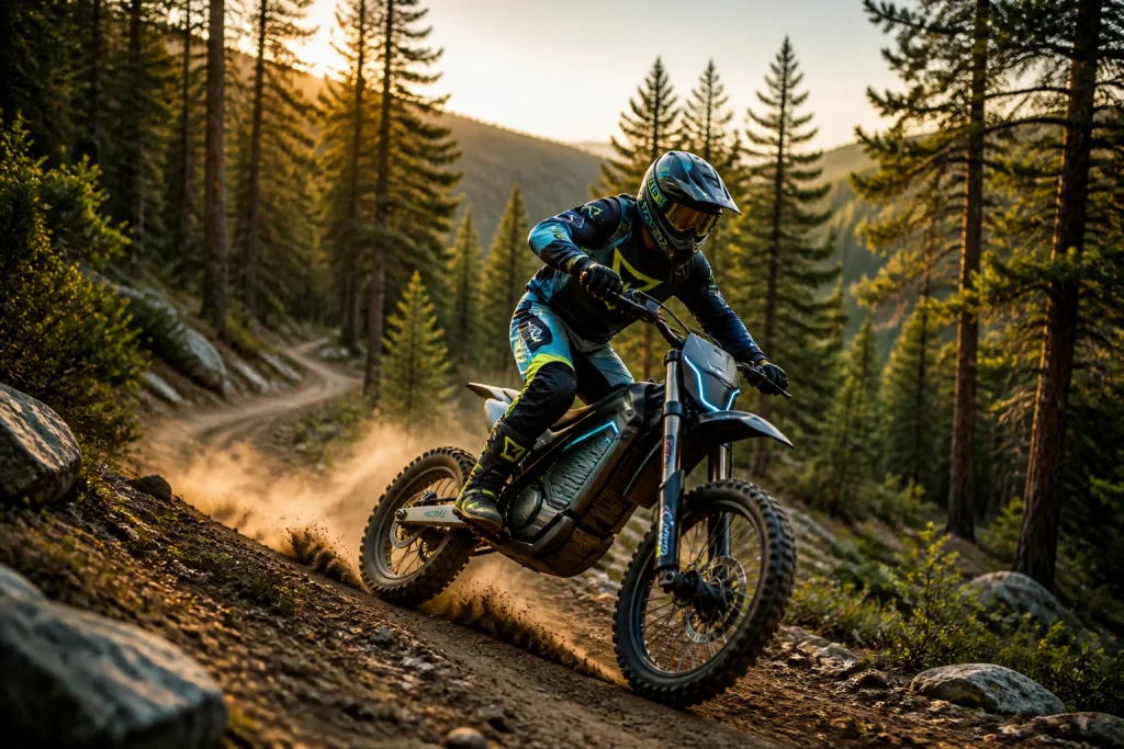 Motocross electrique a lheure doree