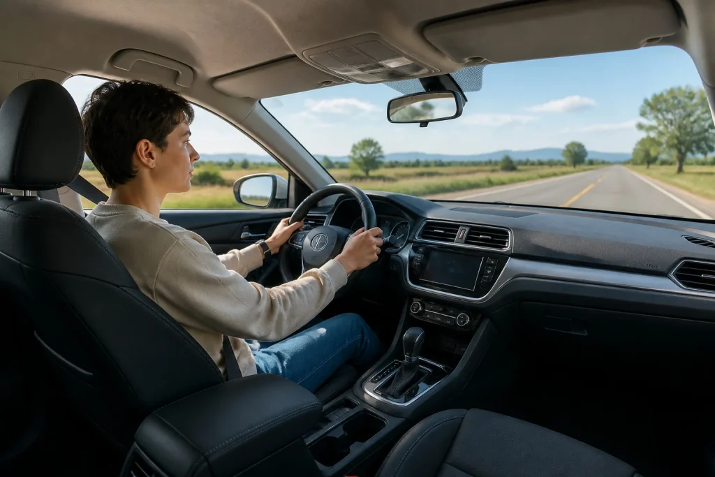 Conduite responsable sur une route ouverte