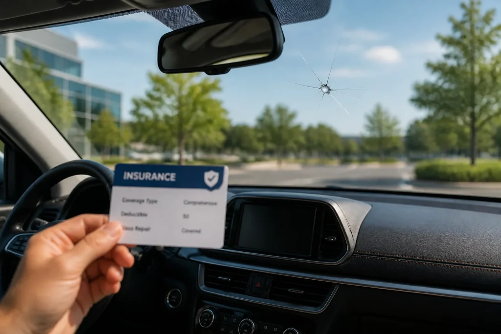 Pare brise fissure assurance et reparation