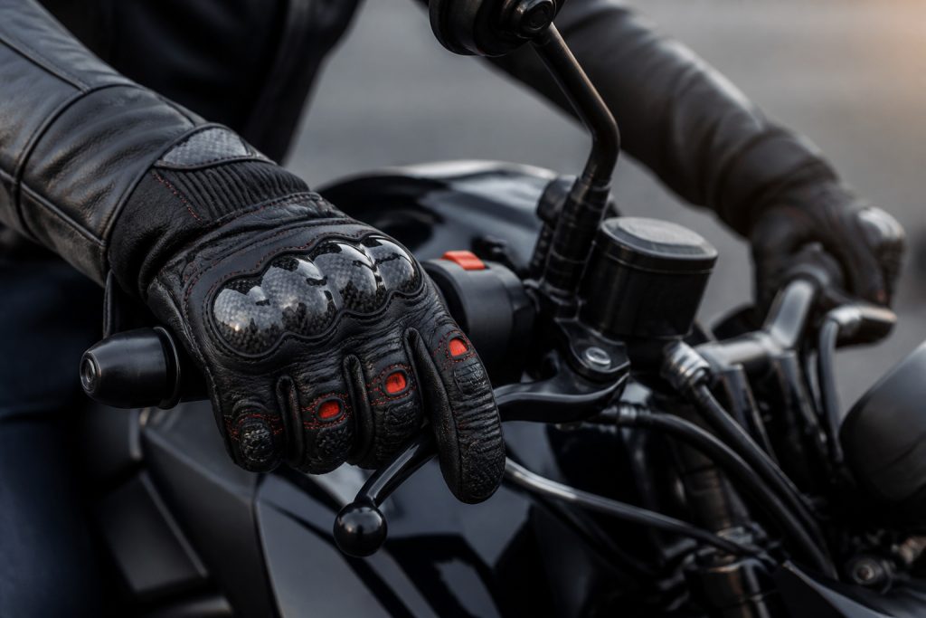 Gants de moto modernes