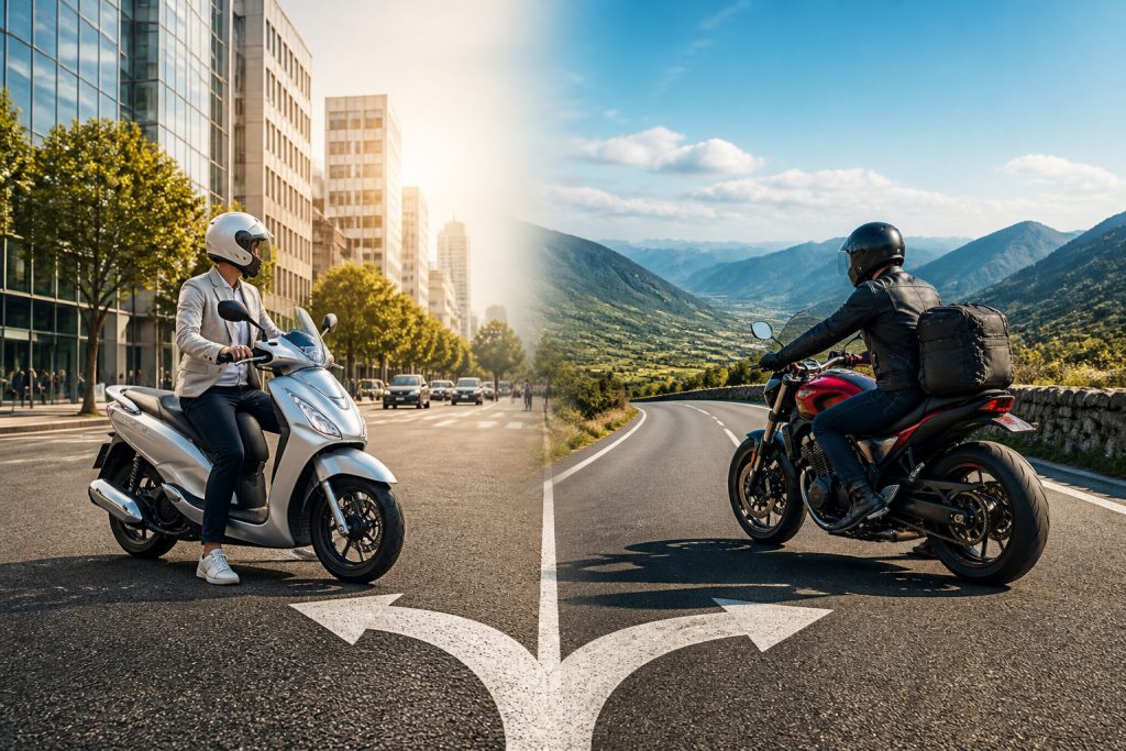 Scooter ou moto le choix du voyage